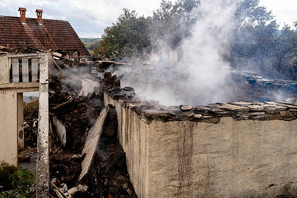 Professional Emergency Fire Cleanup technician working in Black Diamond, FL